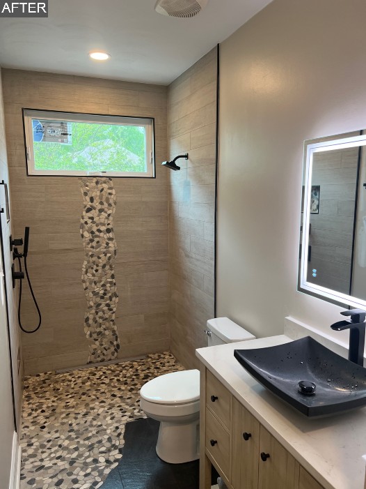 Bathroom afrer remodel by WC Builders