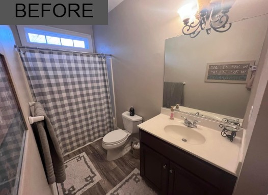 Bathroom before remodel by WC Builders